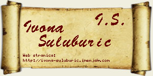 Ivona Šuluburić vizit kartica